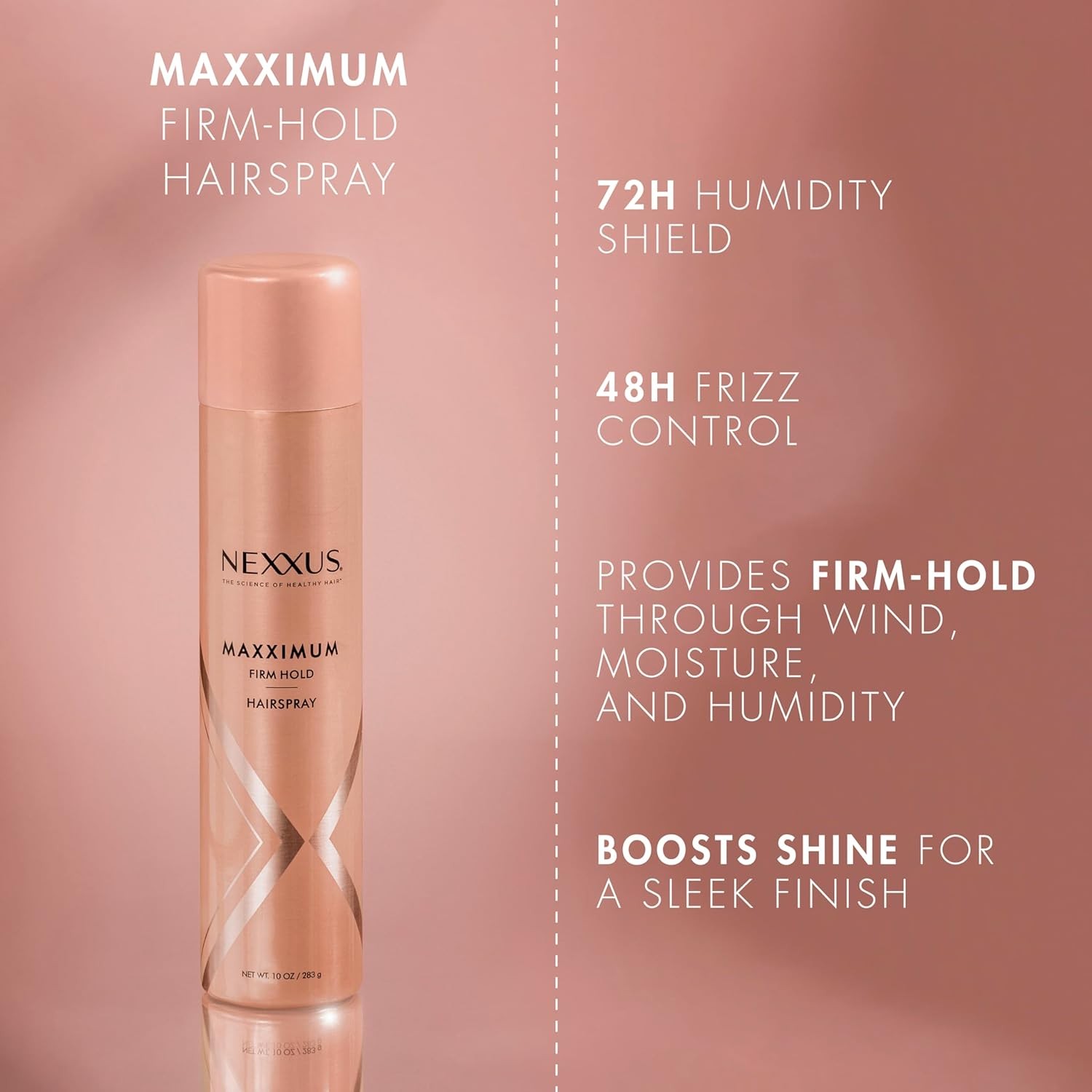 Nexxus Maximum Hold Finishing Hair Spray, for Control, 10 Ounce (Pack of 1)