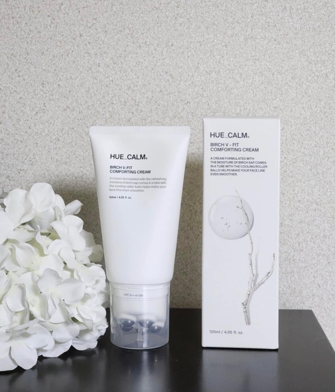 HUE_CALM Birch V-FIT Comforting Cream 4.05oz / 120ml Vegan Anti-aging K-Beauty