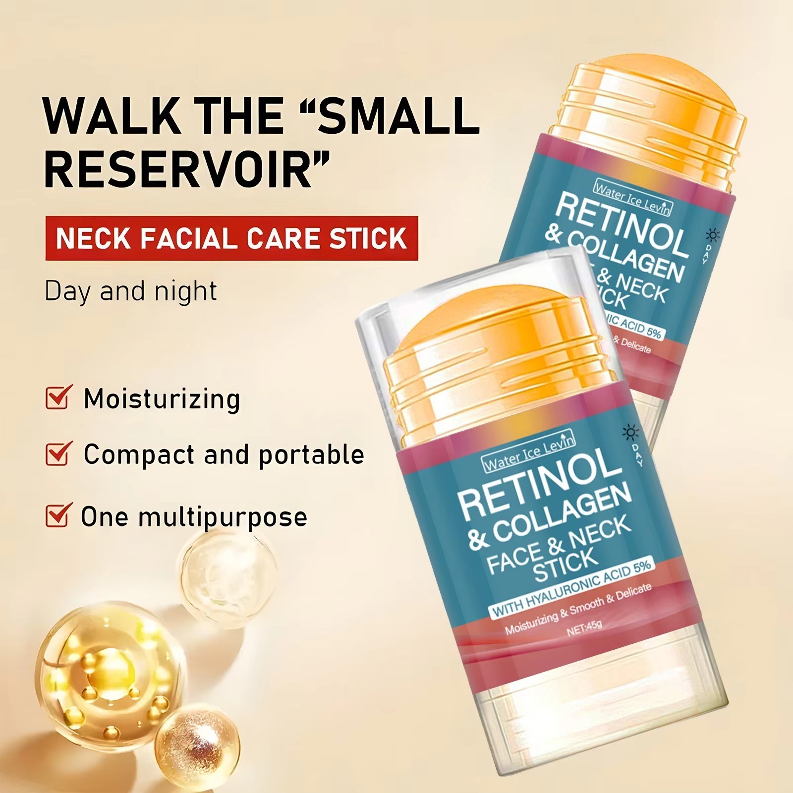 Retinol Lifting Firming Cream Stick Collagen Smooth wrinkles Face Cream 45g