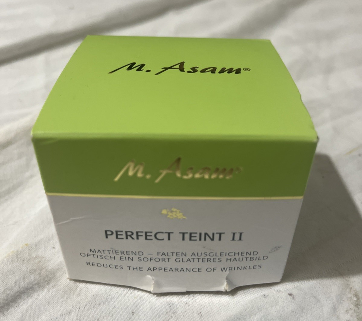 NEW IN BOX M. ASAM PERFECT TEINT II REDUCES WRINKLES 1.69 OZ