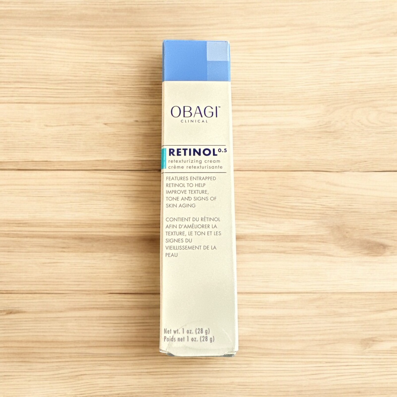 NEW Obagi Clinical Retinol 0.5 Retexturizing Cream Tone Anti-Aging Texture – 1oz