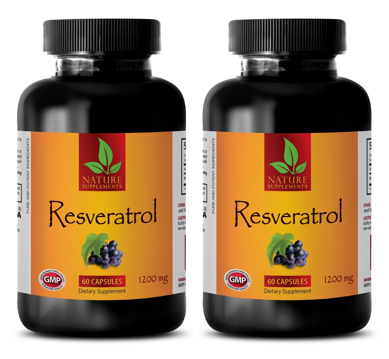 Resveratrol Supreme 1200 mg – Anti Aging – Super Antioxidant – 2 Bottles