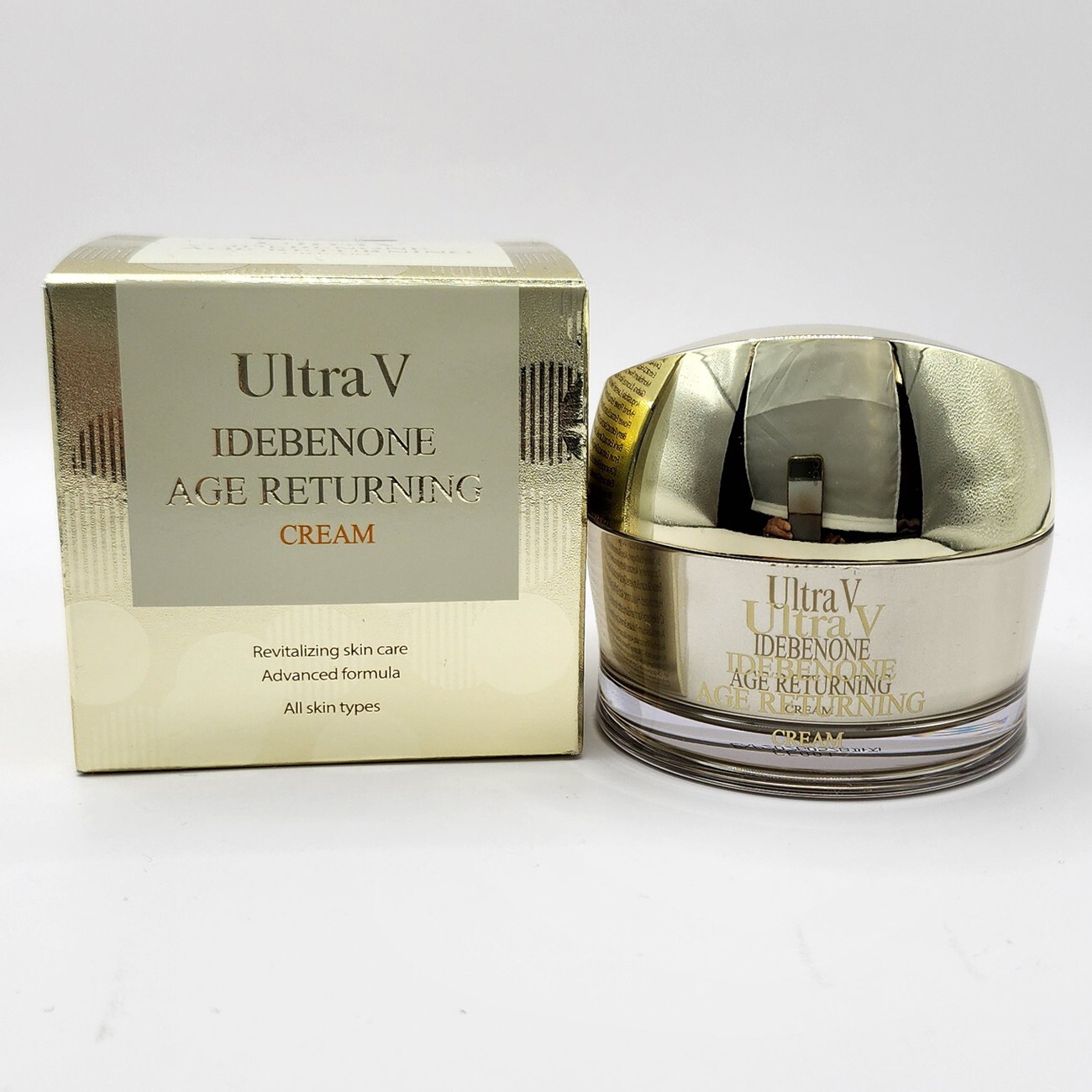 Ultra V Idebenone AGE Returning Cream 50ml Elasticity Moisturizer K-Beauty Korea