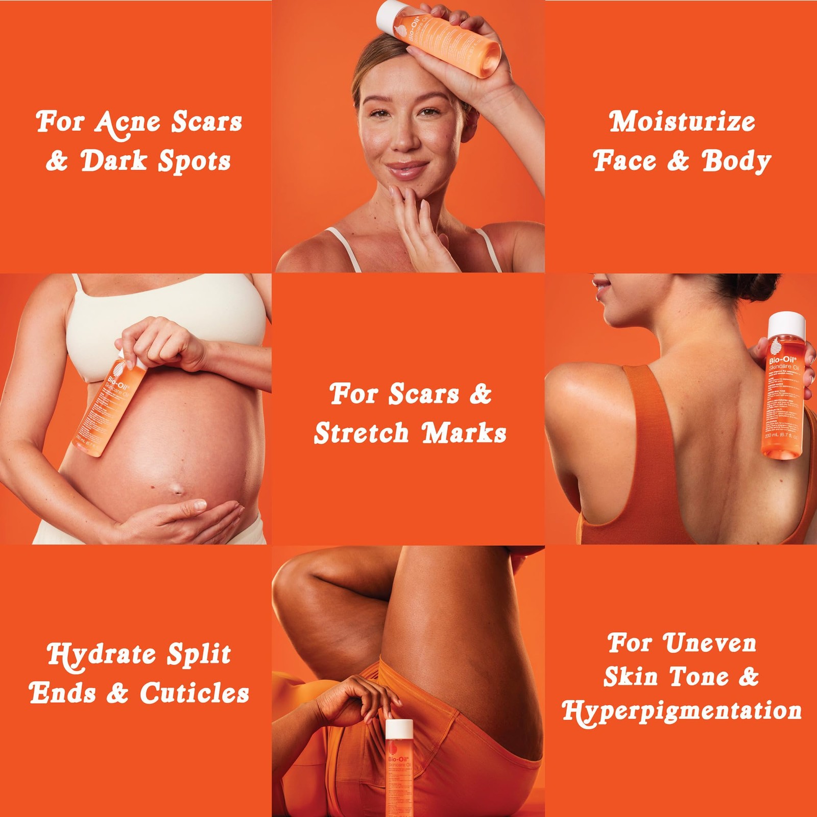 Bio-Oil Skincare Body Oil Serum, Face and 2 Fl Oz (Pack of 1), Clear