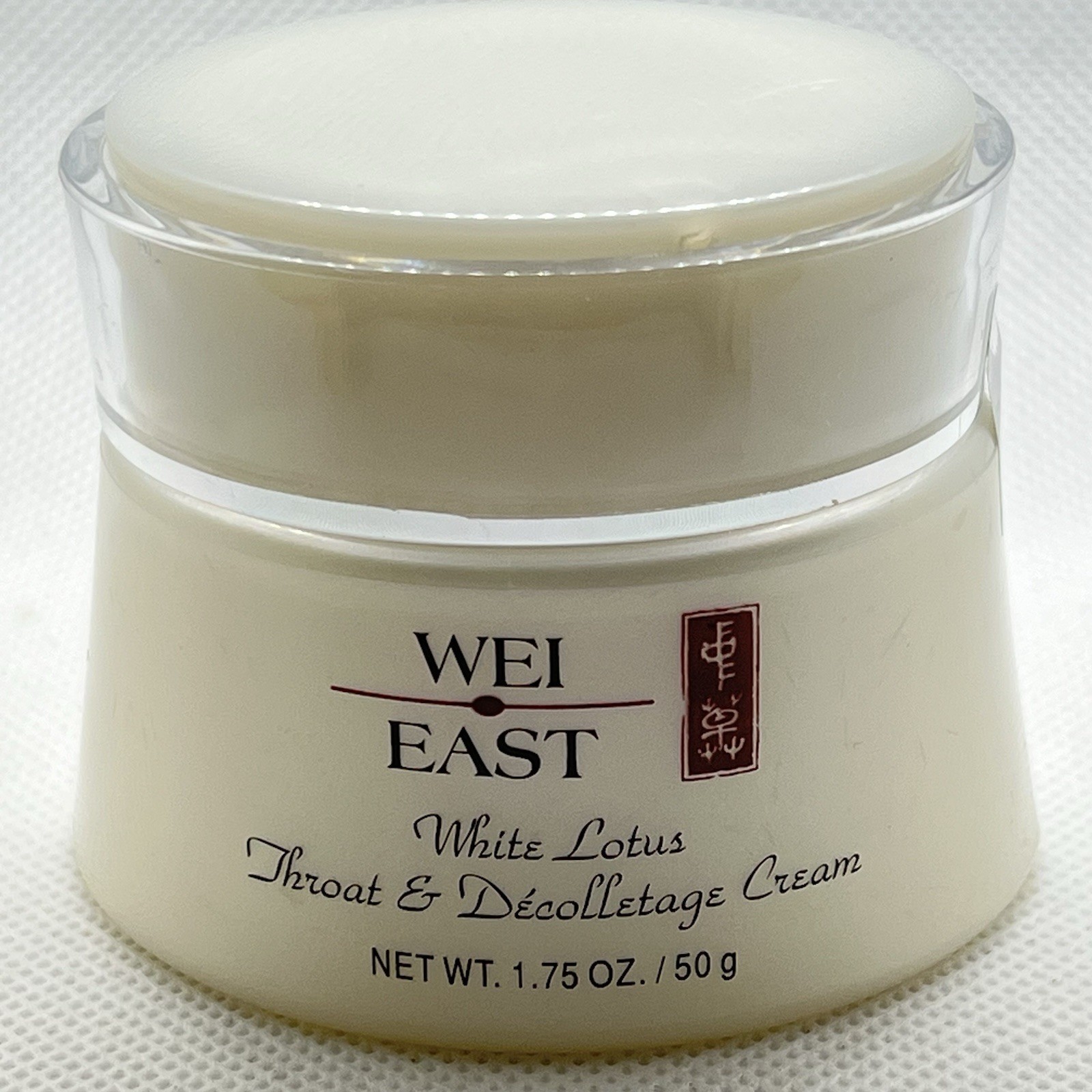 Wei East White Lotus Throat Decolletage Neck Cream 1.75 oz Jar-Sealed NOS