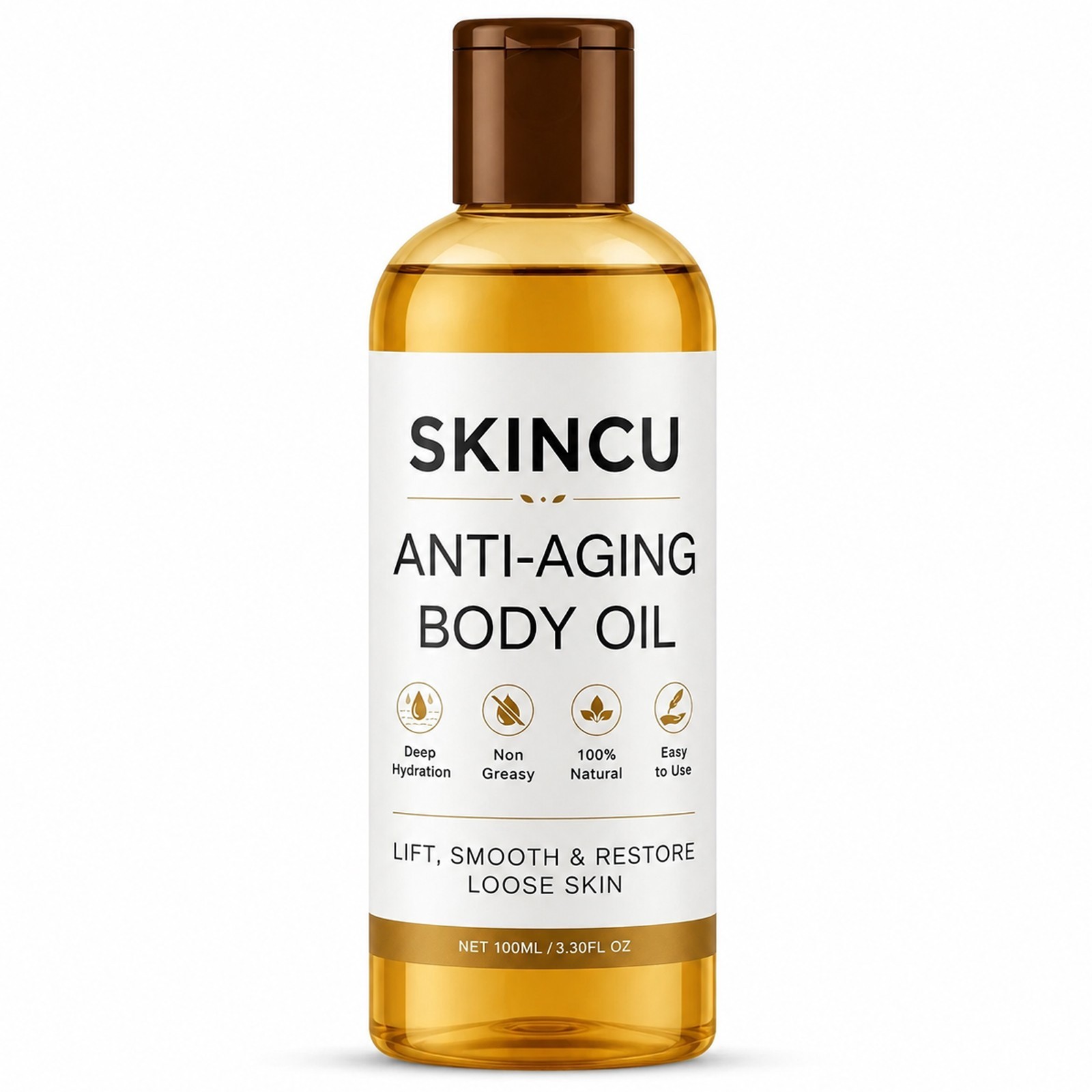 Skincu Anti-Aging Body Oil, Tightening & Moisturizing Plant-Based Formula 100ML