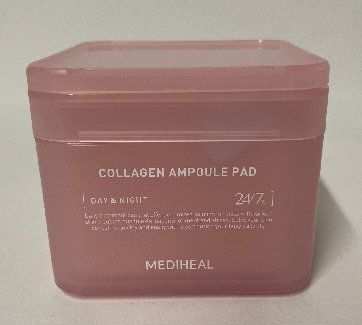 MEDIHEAL Collagen Ampoule Daily Facial Toner Pads Ceramide 100CT 5.74 fl oz NEW