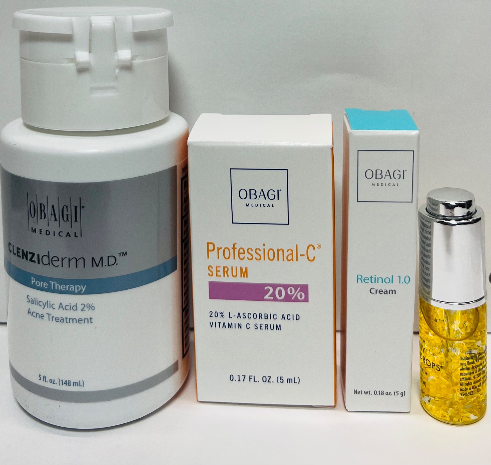 OBAGI Pore Therapy-C-20%-Retinol 1.0-Daily Hydro Drops 4 pcs Brand New AUTHENTIC