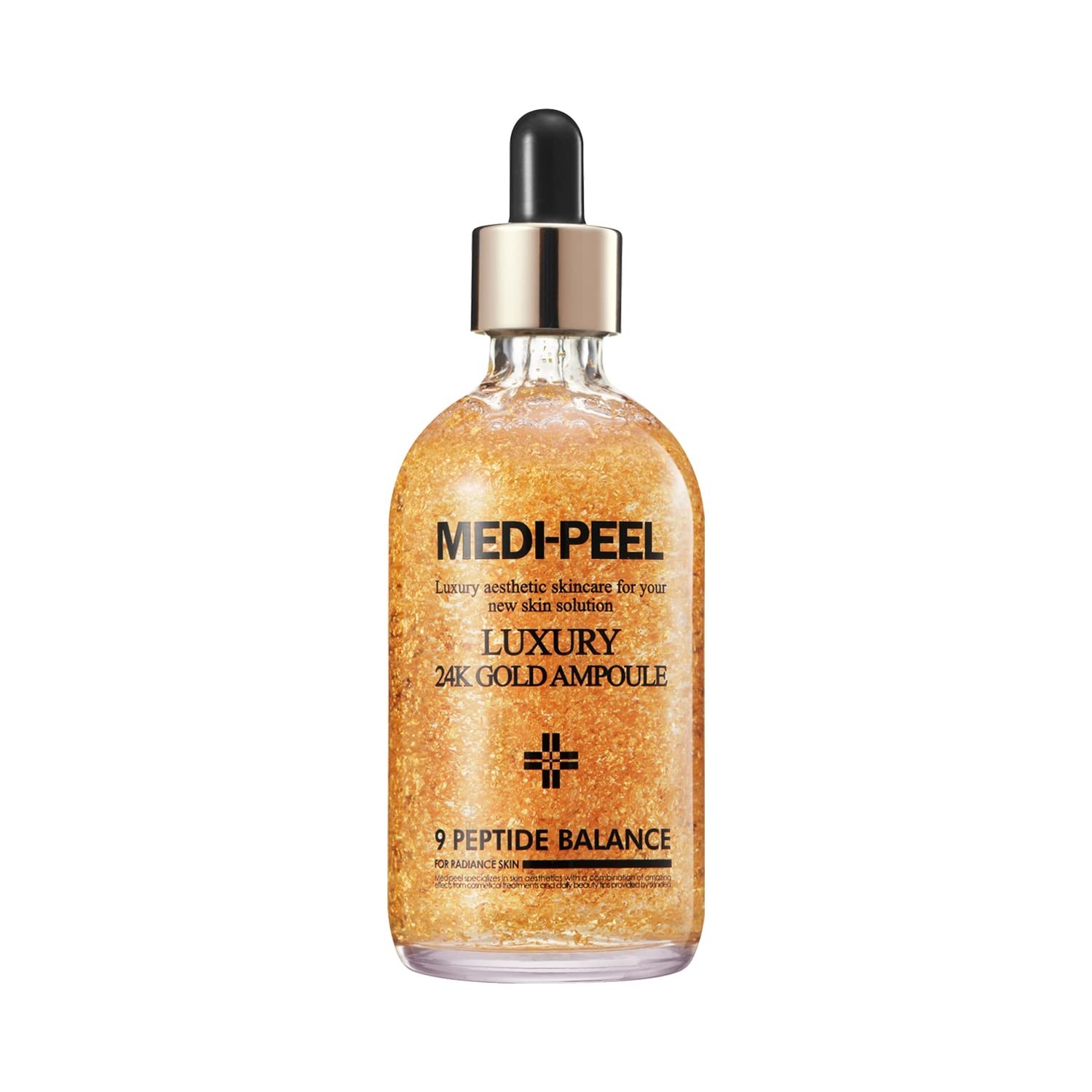 MEDI-PEEL Pure Gold 24K Ampoule 100ml | Luxury Anti-Aging Facial Serum | New