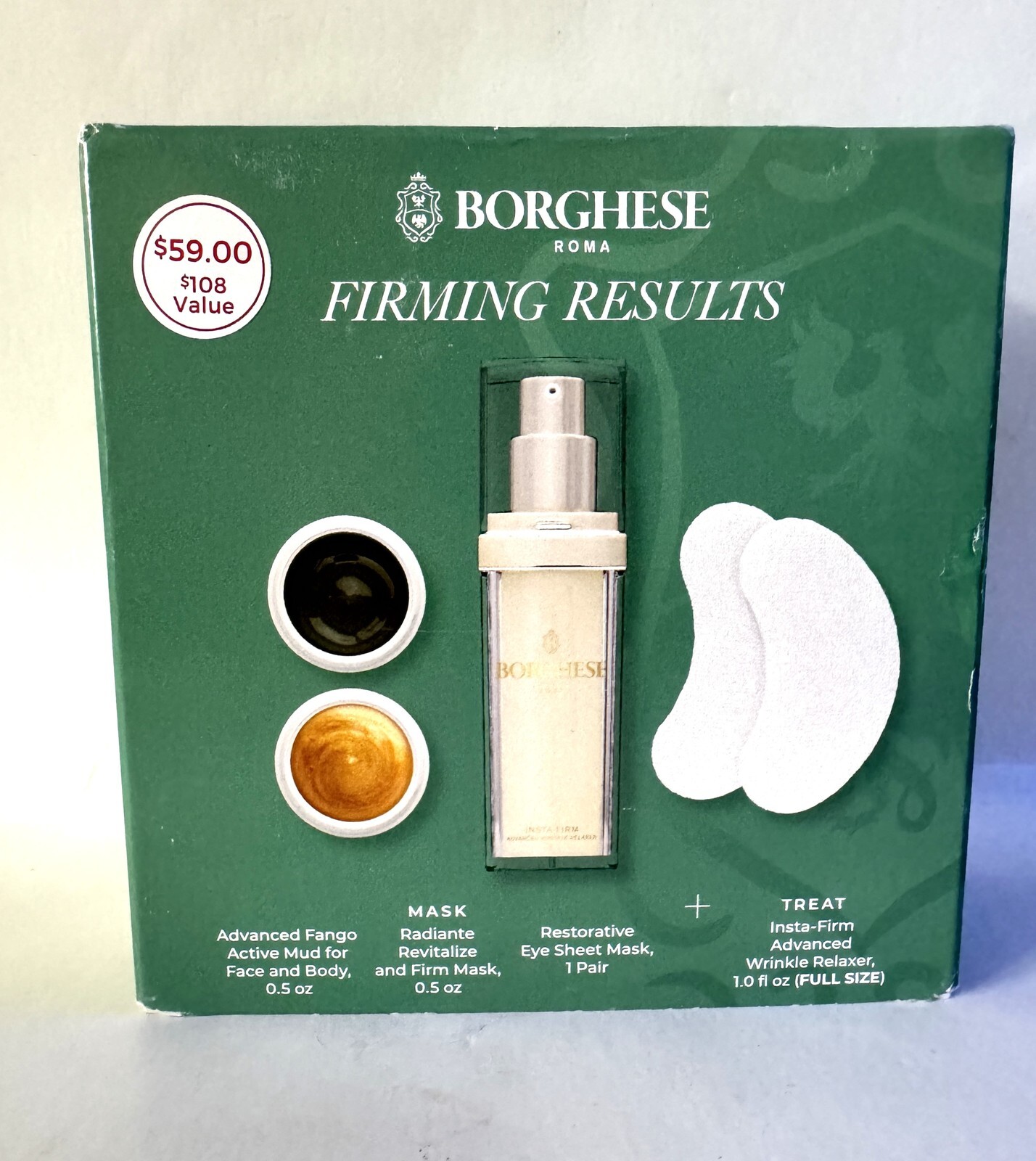 Borghese firming results set Boxed