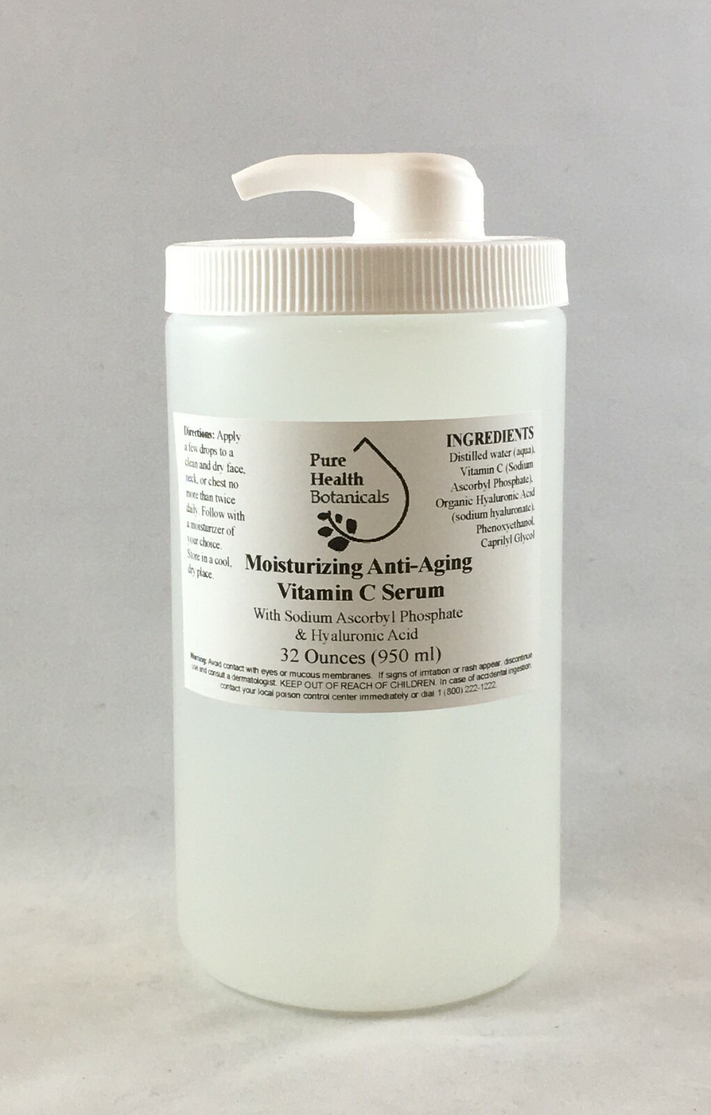 32oz Pure Vitamin C Hyaluronic Acid Anti-Aging Serum,Skin & Face wrinkles