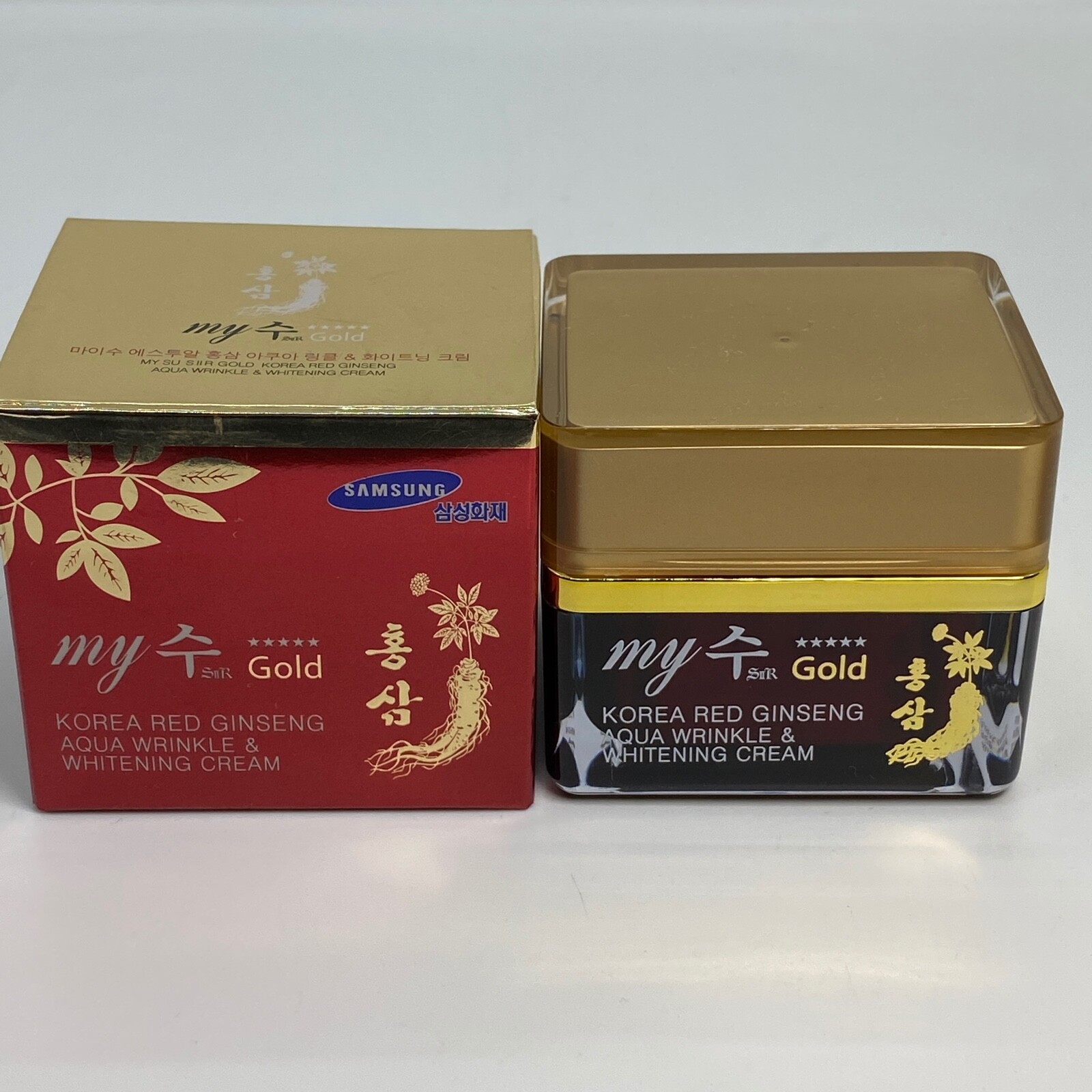 MY SU GOLD Korea Red Ginseng Aqua Wrinkle & Whitening Cream 50ml «MADE IN KOREA»