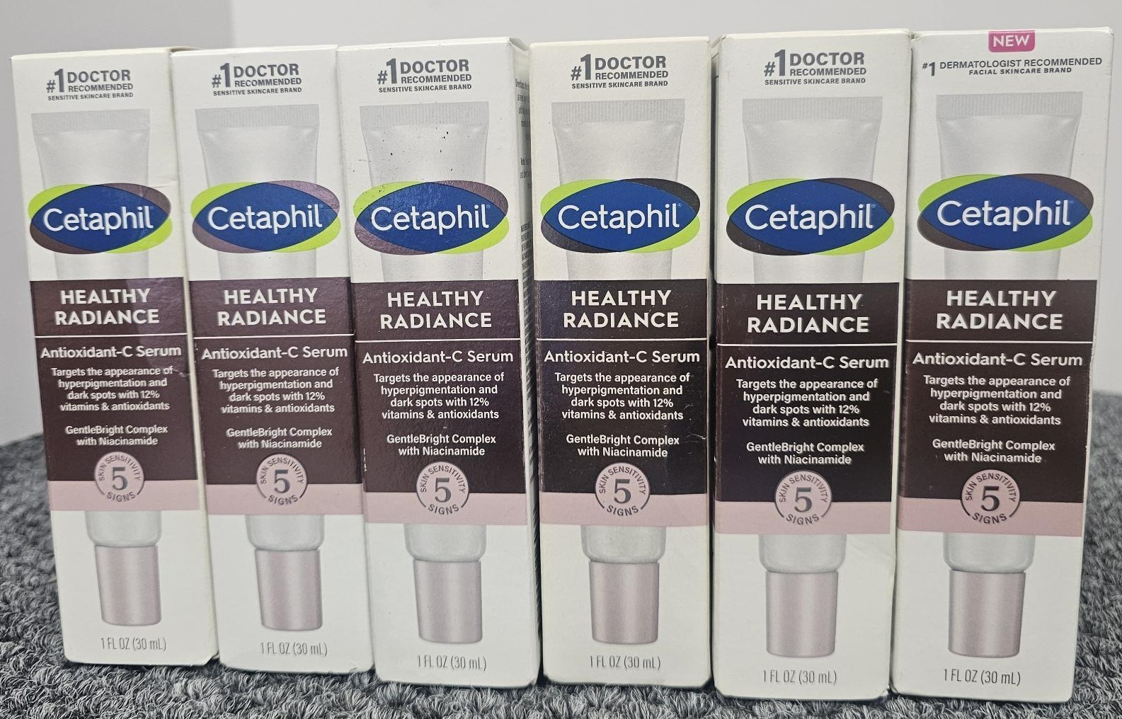 6 X Cetaphil Healthy Radiance ANTIOXIDANT-C Serum 1 fl oz/each