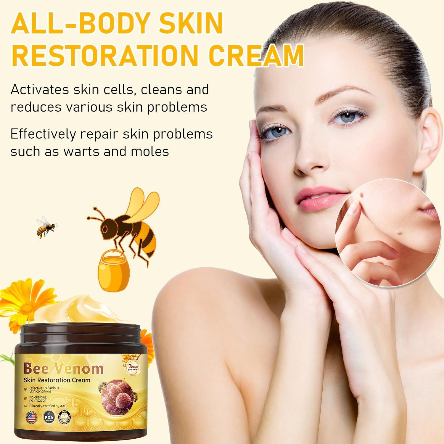 Bee Venom Skin Restoration Cream, Professional Bee Venom Skin Cream,deeply …..
