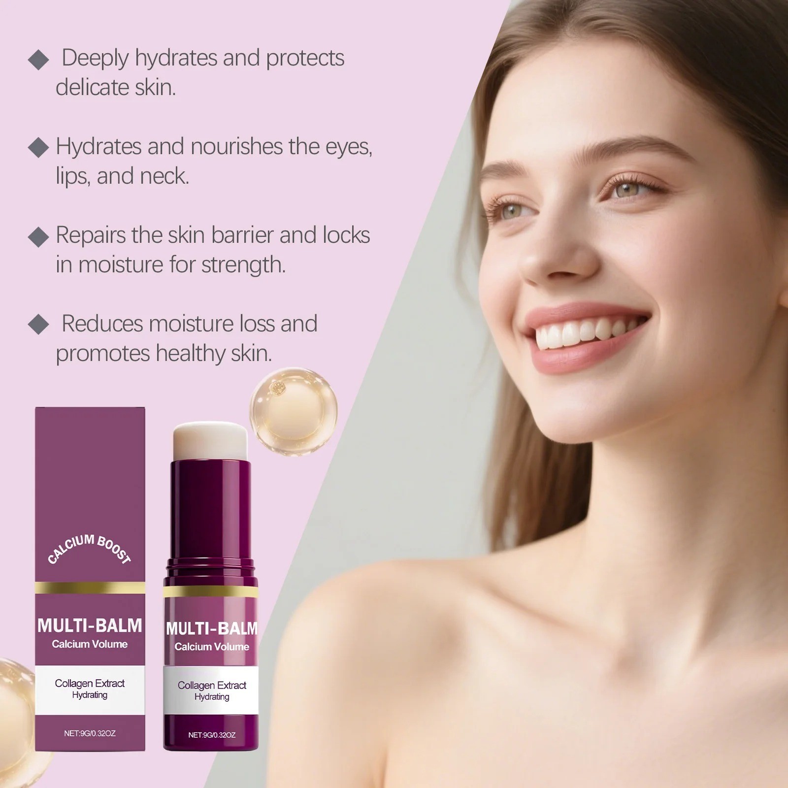 Calcium Volume Multi Balm, Wrinkle Core Stick, Anti-aging, Hydrating Firm