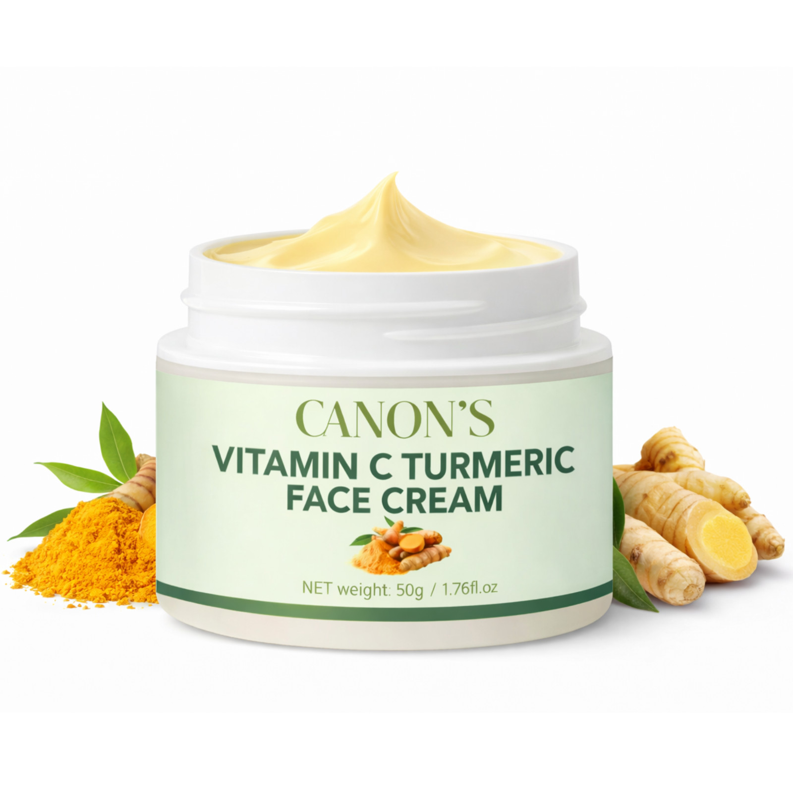 Vitamin C Turmeric Brightening Face Cream – Anti-Aging Facial Moisturizer