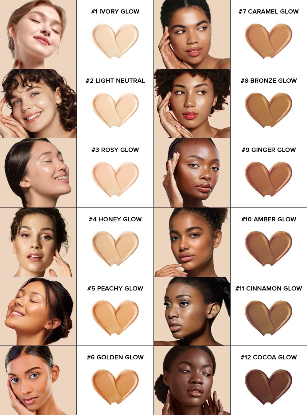 Luminous Dream Glow Tint | Glowing, Long-Lasting, Cruelty-free (MFLT01 Ivory …