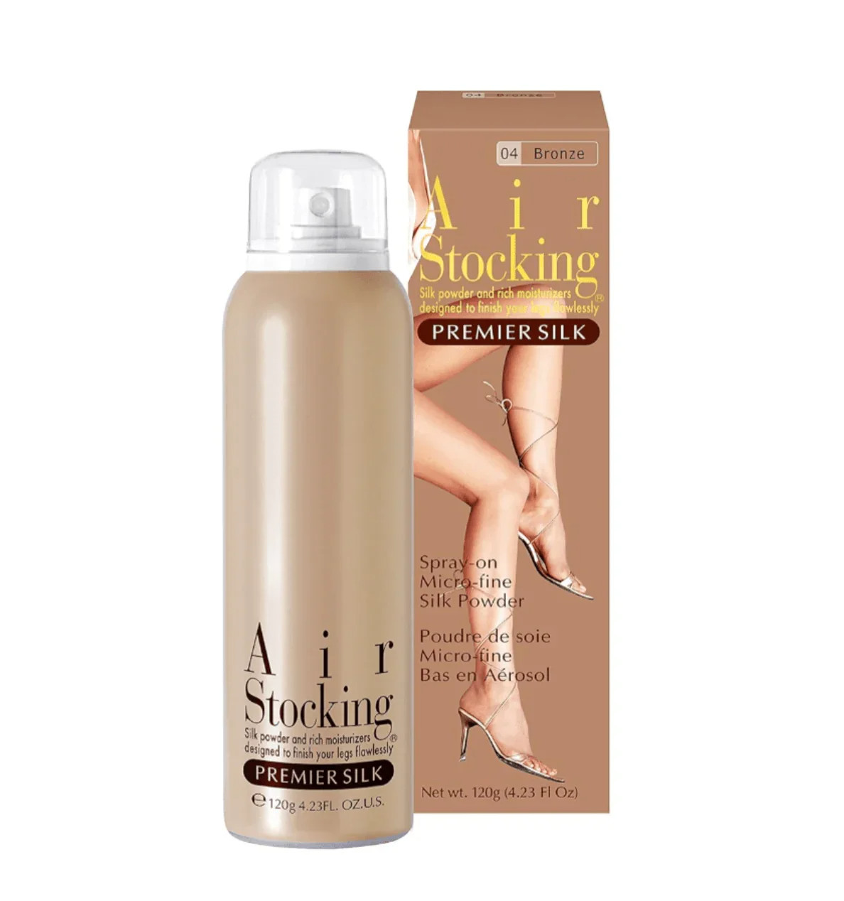 Air Stocking Premier Silk Spray On Leg Makeup Bronze 04 120g 4.23 oz