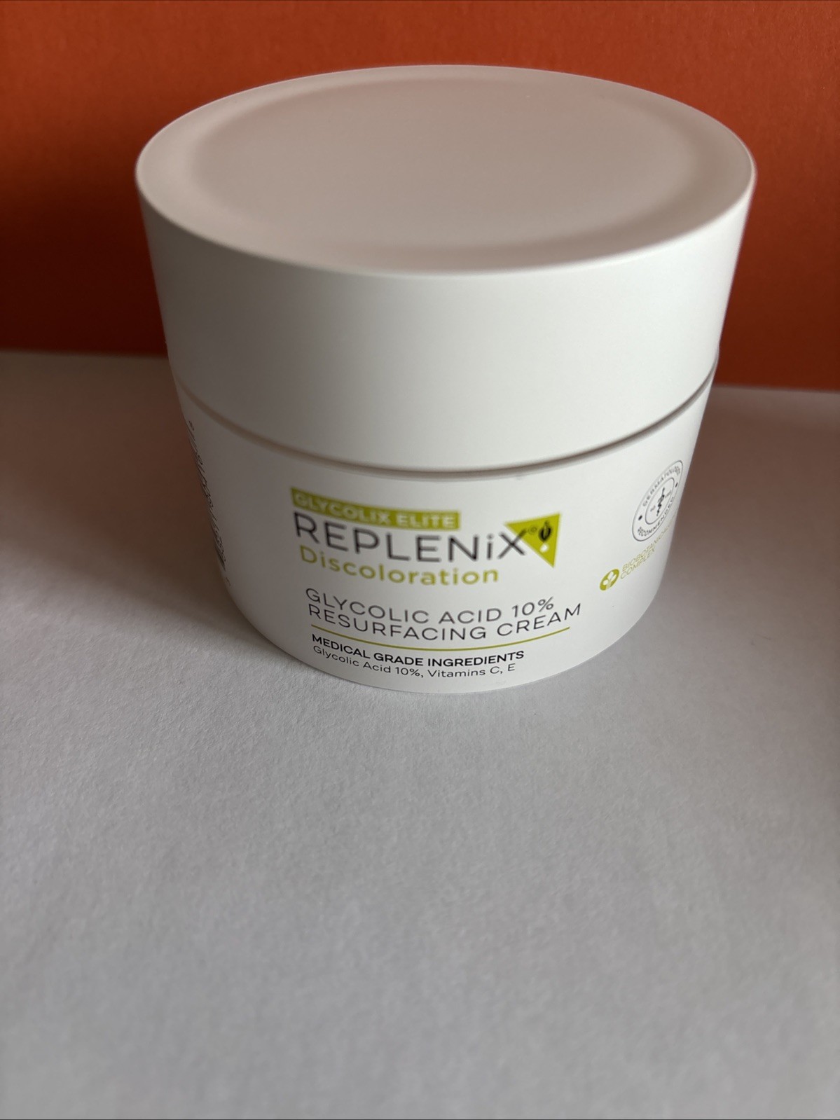 Replenix Discoloration Glycolic Acid 10 % Resurfacing Cream 1.7 oz. NWOB