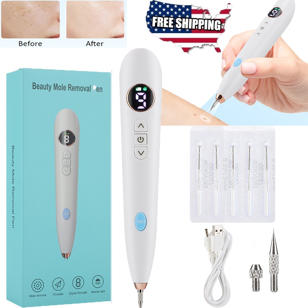 Plasma Pen for Mole Wart & Skin Tag Removal 9 Level Adjustable Mole Remover Tool