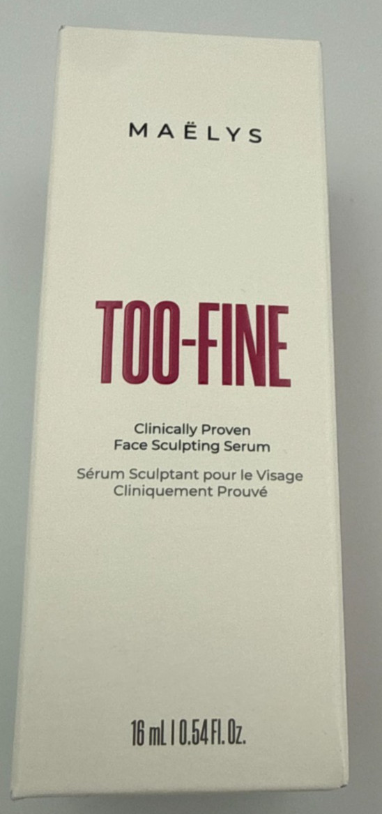 MAËLYS TOO-FINE Clinically Proven Face Sculpting Serum 16 ml / 0.54 Fl. Oz. NIB