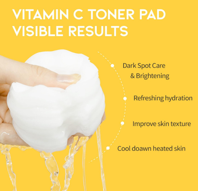 OOTD Beauty Dark Spot Vitamin C Toner Pad 70 Pads Authentic & Trusted US Seller