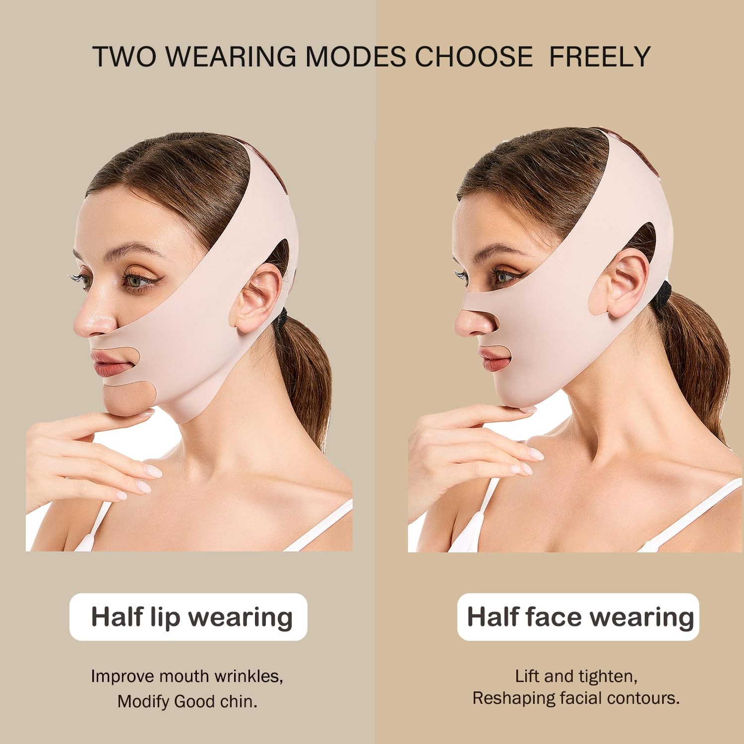 Chin Strap Jawline Shaper & Exerciser Adjustable V-Line Facial Shaper Wrap USA