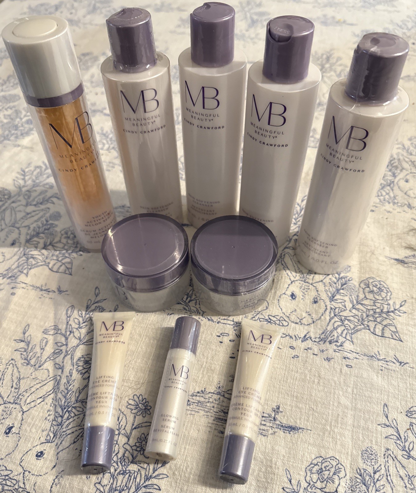 Lot Of 10 Cindy Crawford Meaningful Beauty Skin Care Products Morning Evening