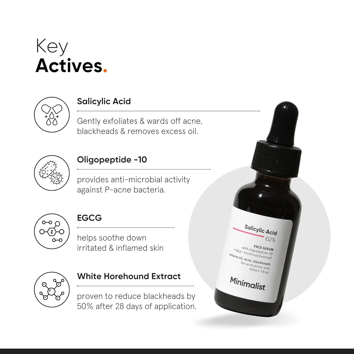 TWO (2) Minimalist Salicylic Acid 2% Serum For Acne, Blackhead & Open Pores NEW