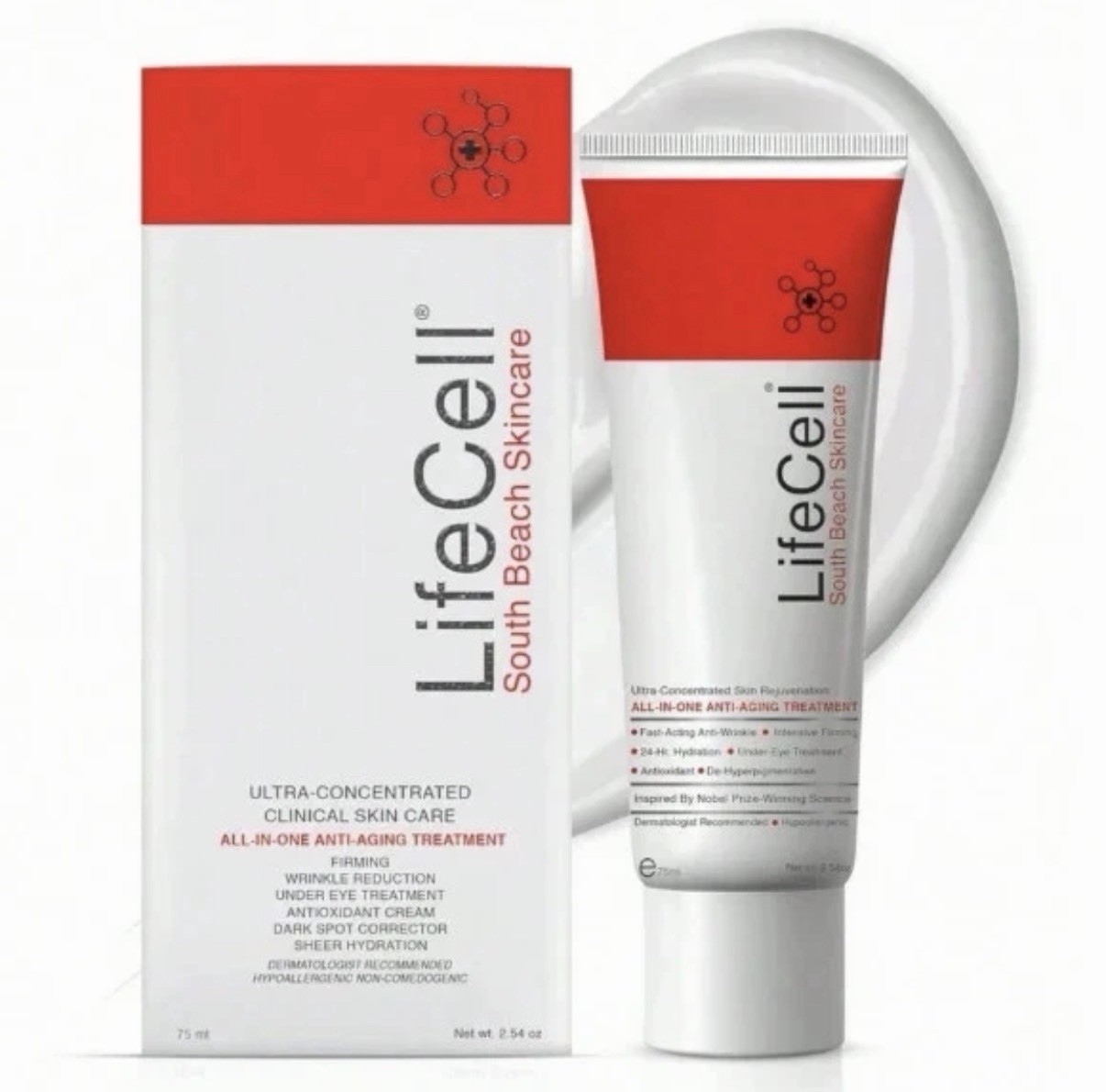 New Live-Cell South Beach Skincare All In One Anti-Aging Treatment – 2.54 oz..