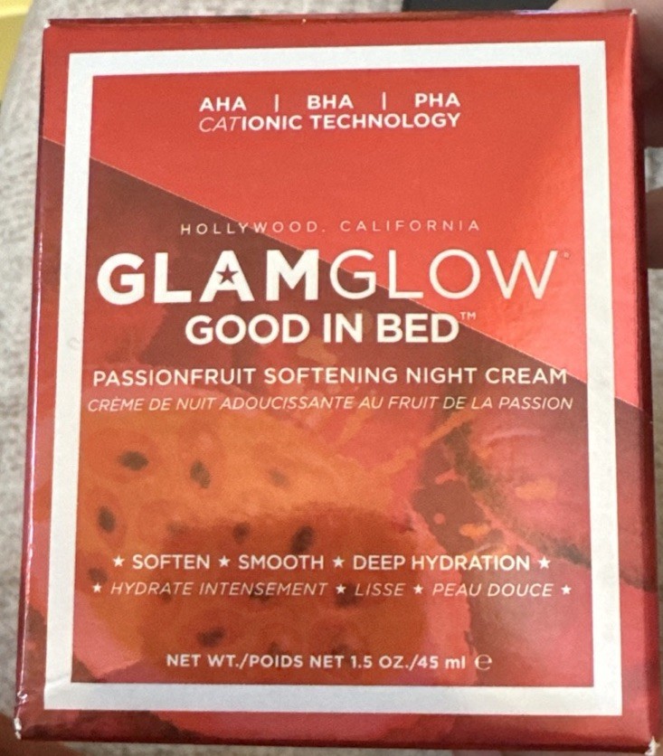 NIB GLAMGLOW GOOD IN BED PASSIONFRUIT SOFTENING SMOOTH NIGHT CREAM 1.5 Oz 45ml