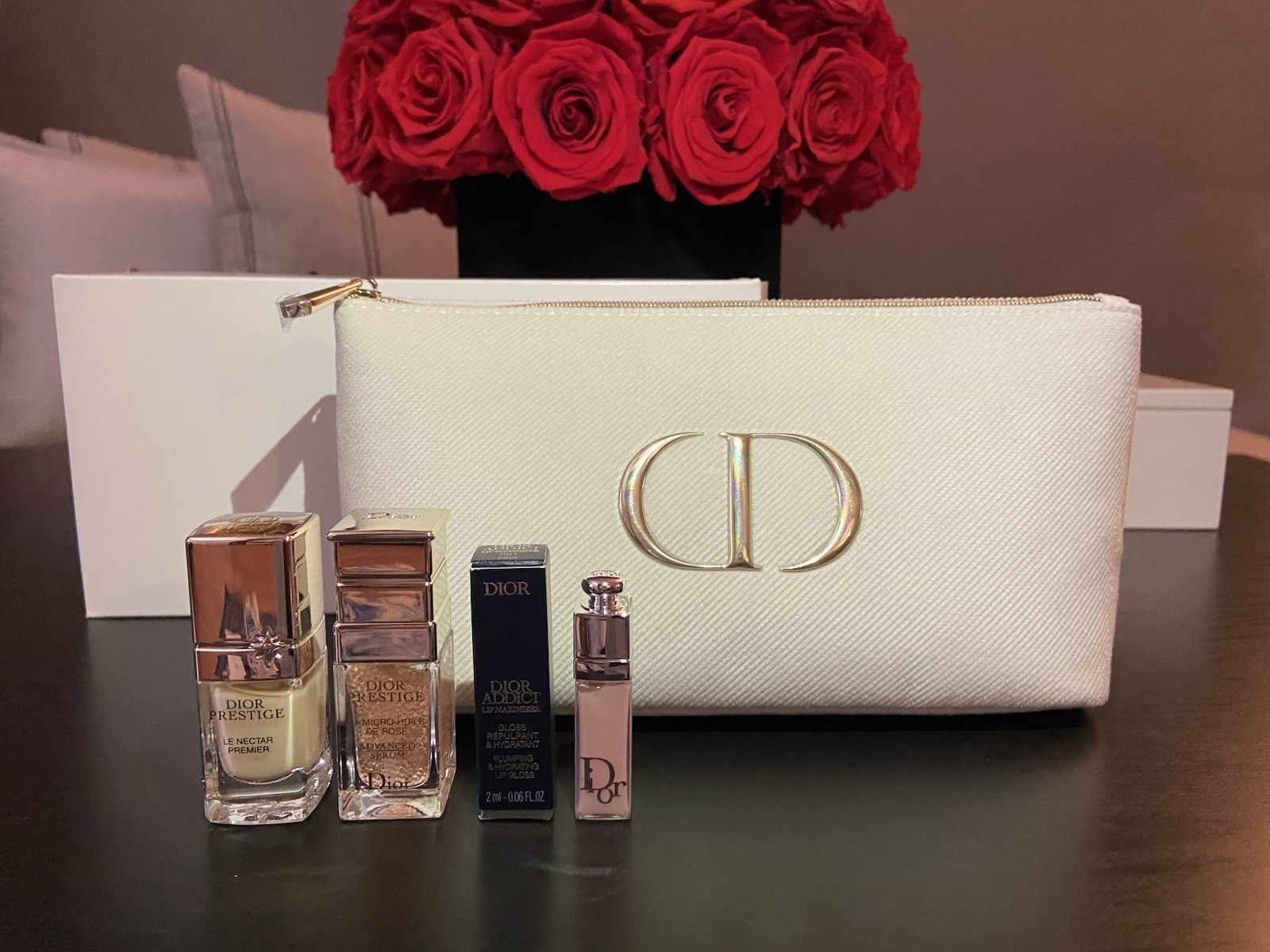 DIOR Prestige 4-pcs Set SERUM, PREMIER, DIOR ADDICT LIP MAXIMIZER NEW!