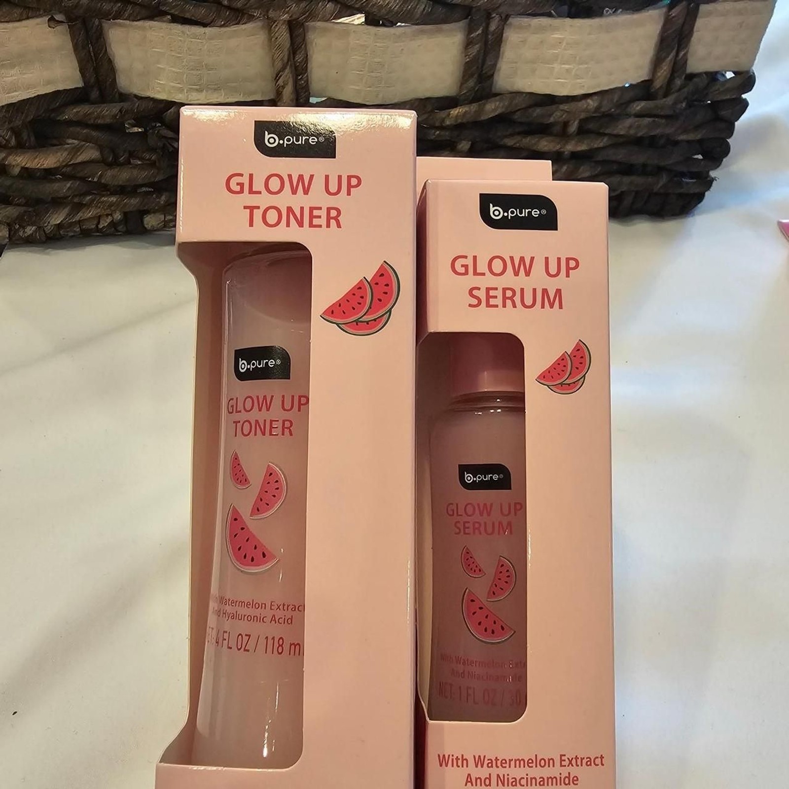 B-Pure Glow Up Toner and Serum Set