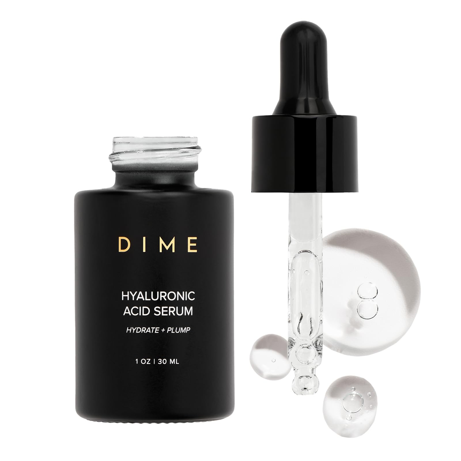 DIME Beauty Hyaluronic Acid Serum Ultra Hydrating AntiAging Face Serum for D…