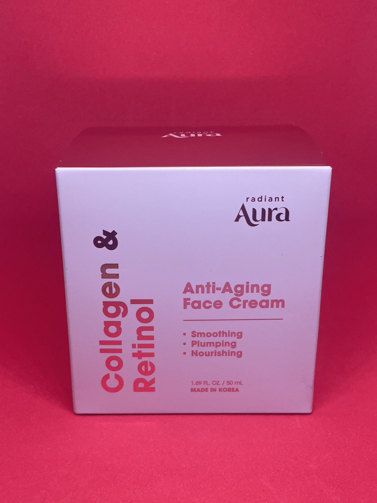 Radiant Aura Collagen Retinol Anti-Aging Face Cream – 1.69 fl oz Made in Korea