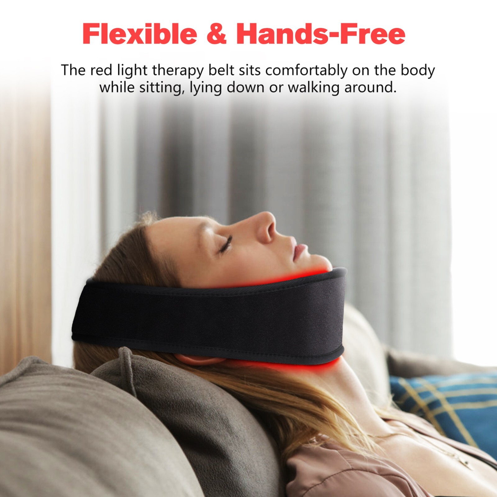 V Line Face Slim Lift Up Face Chin Red Light Therapy Anti Wrinkle Band 7 Colors