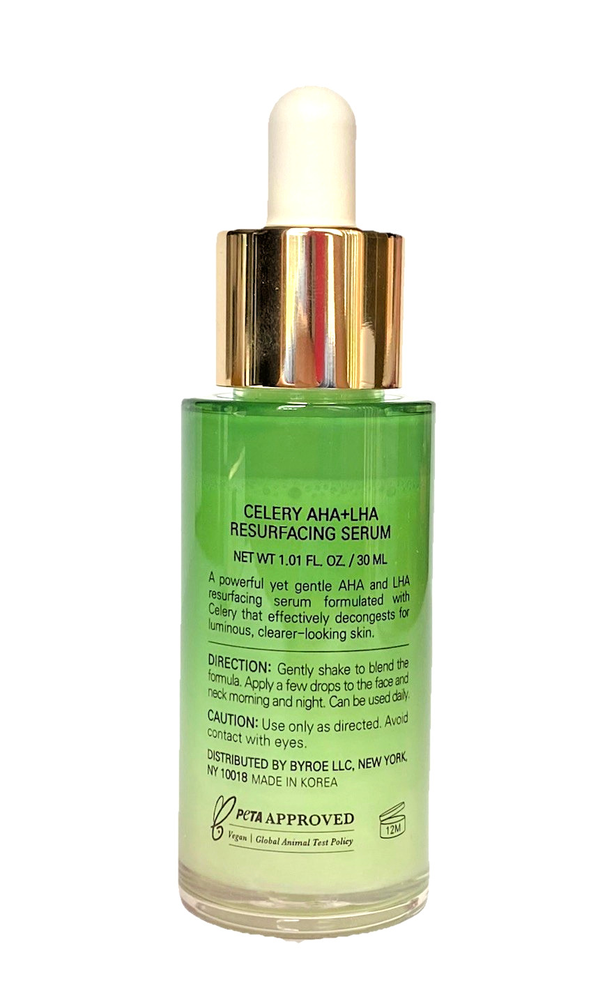 BYROE Celery AHA + LHA Resurfacing Serum