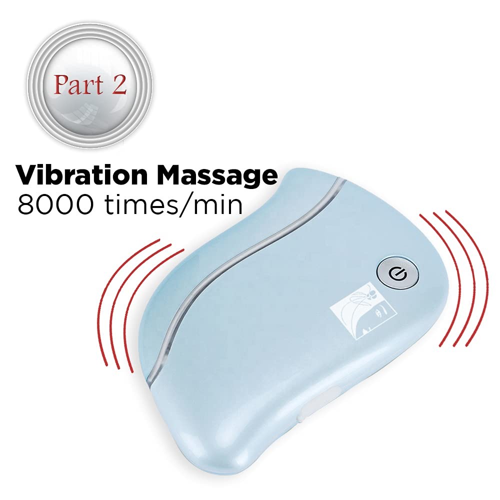 Electric Heated Gua Sha Facial Tool | Face Massager 4in1 Multiple Function Gu…