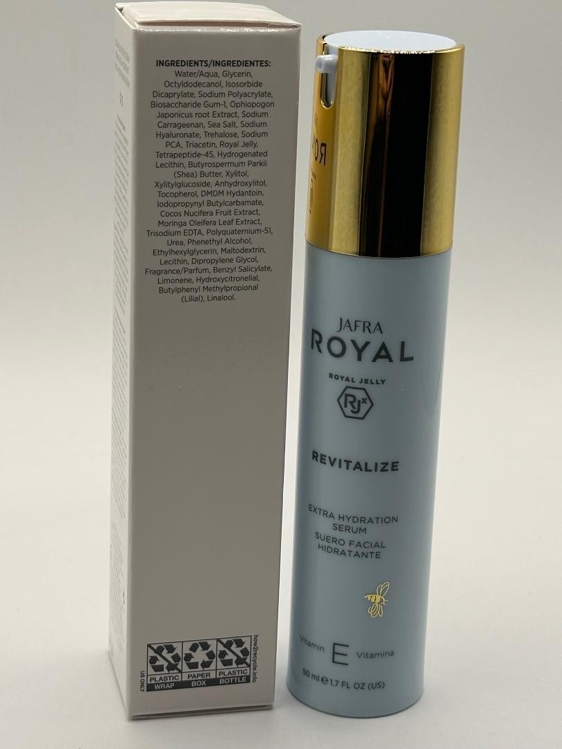 Jafra Royal Revitalize Extra Hydration Serum w/Vitamin E LARGE 1.7 Fl Oz New