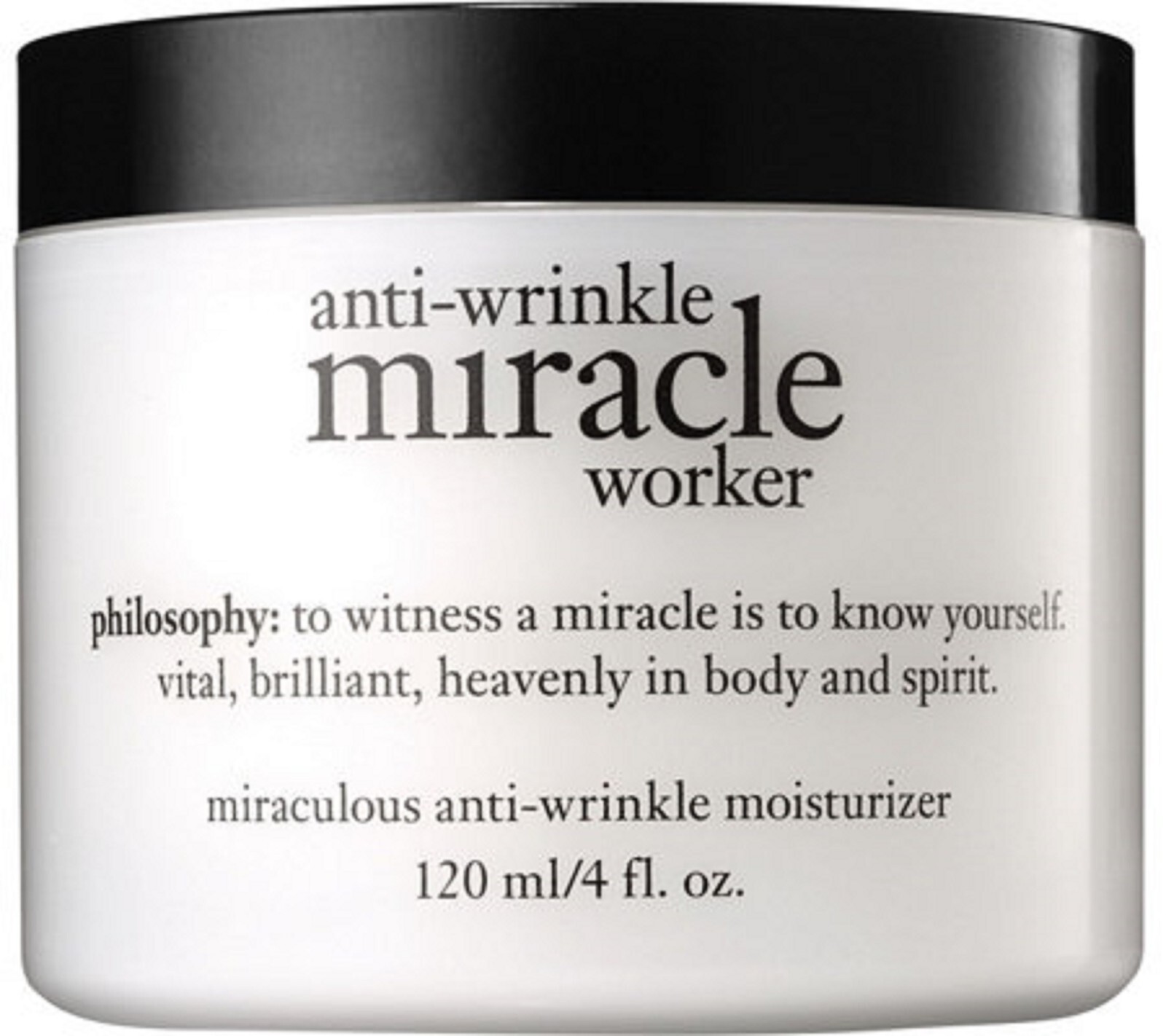 PHILOSOPHY Anti-Wrinkle MIRACLE WORKER MOISTURIZER 4 oz NEW SEALED JUMBO