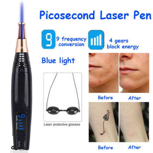 Handheld Picosecond Laser Pen Scar Freckle Tattoo Removal Machine Beauty Skin US