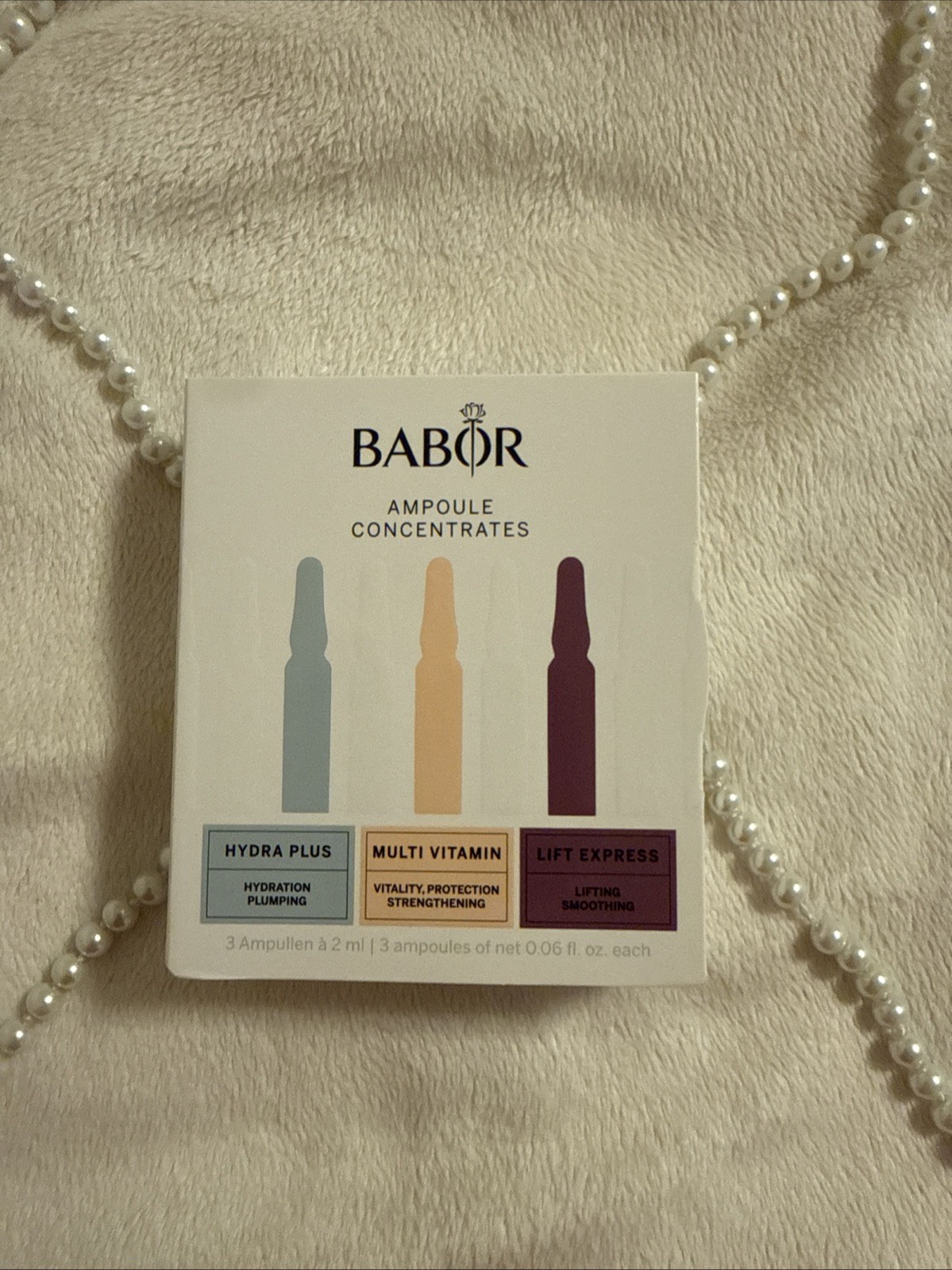 BABOR Travel Size – 3 Piece – Ampoule Concentrates – 2 ml each SEALED