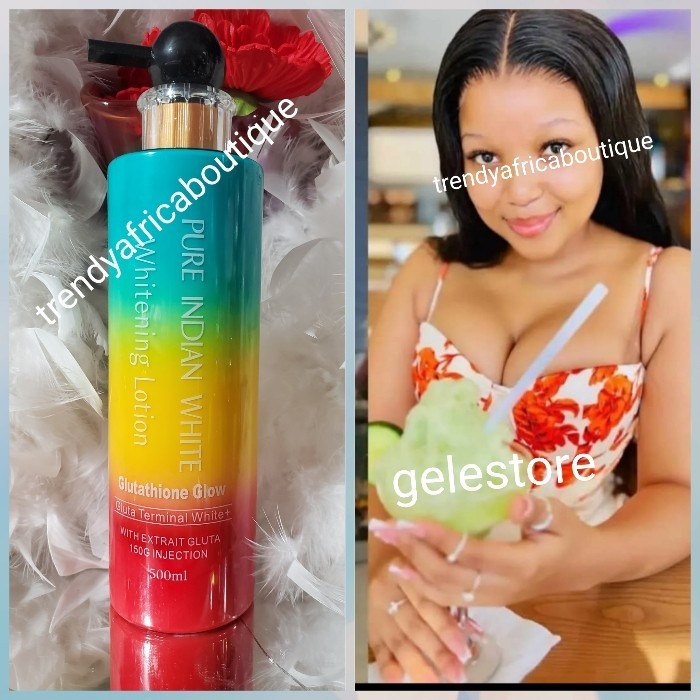 Pure indian White Glutathion GLOW Whitening Body Lotion 500ml X 1👌
