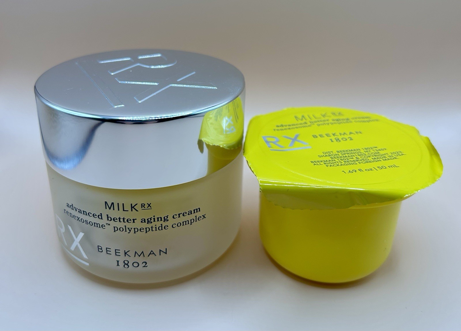 Beekman 1802 Milk Advanced Wrinkle Serum Better Aging & Refill Pod