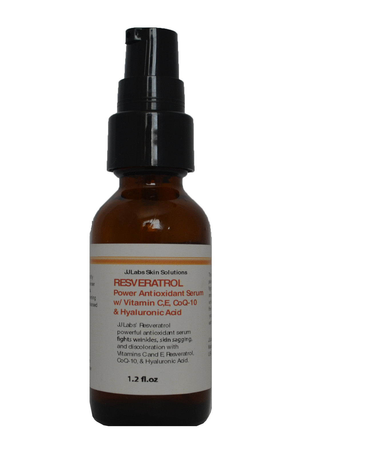 RESVERATROL Antioxidant Serum with Vitamin C,E,CoQ-10,Hyaluronic acid 1.2 oz