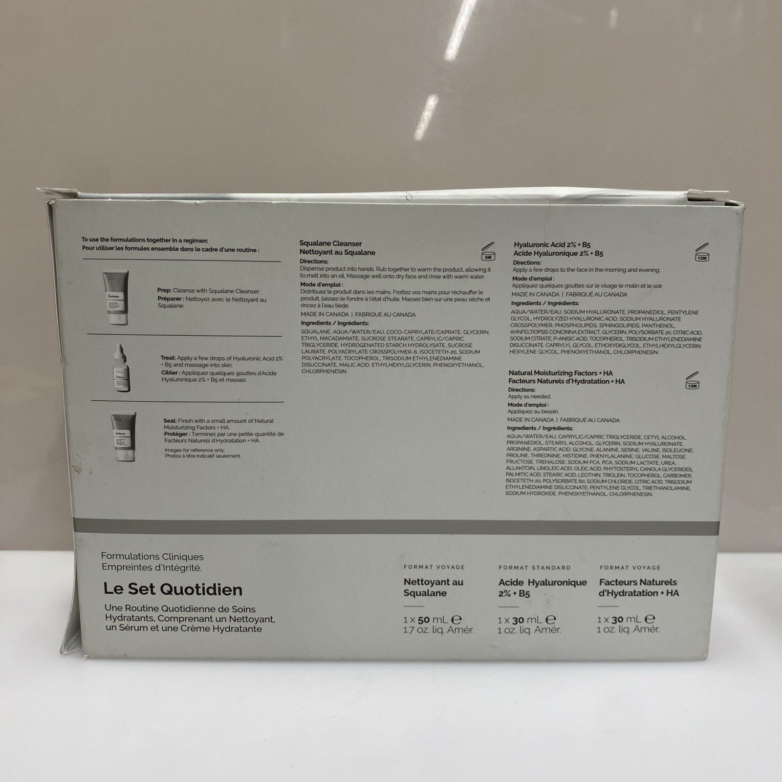 The Ordinary THE DAILY SET, 3pcs – Cleanser, Hyaluronic Acid, & Moisturizer