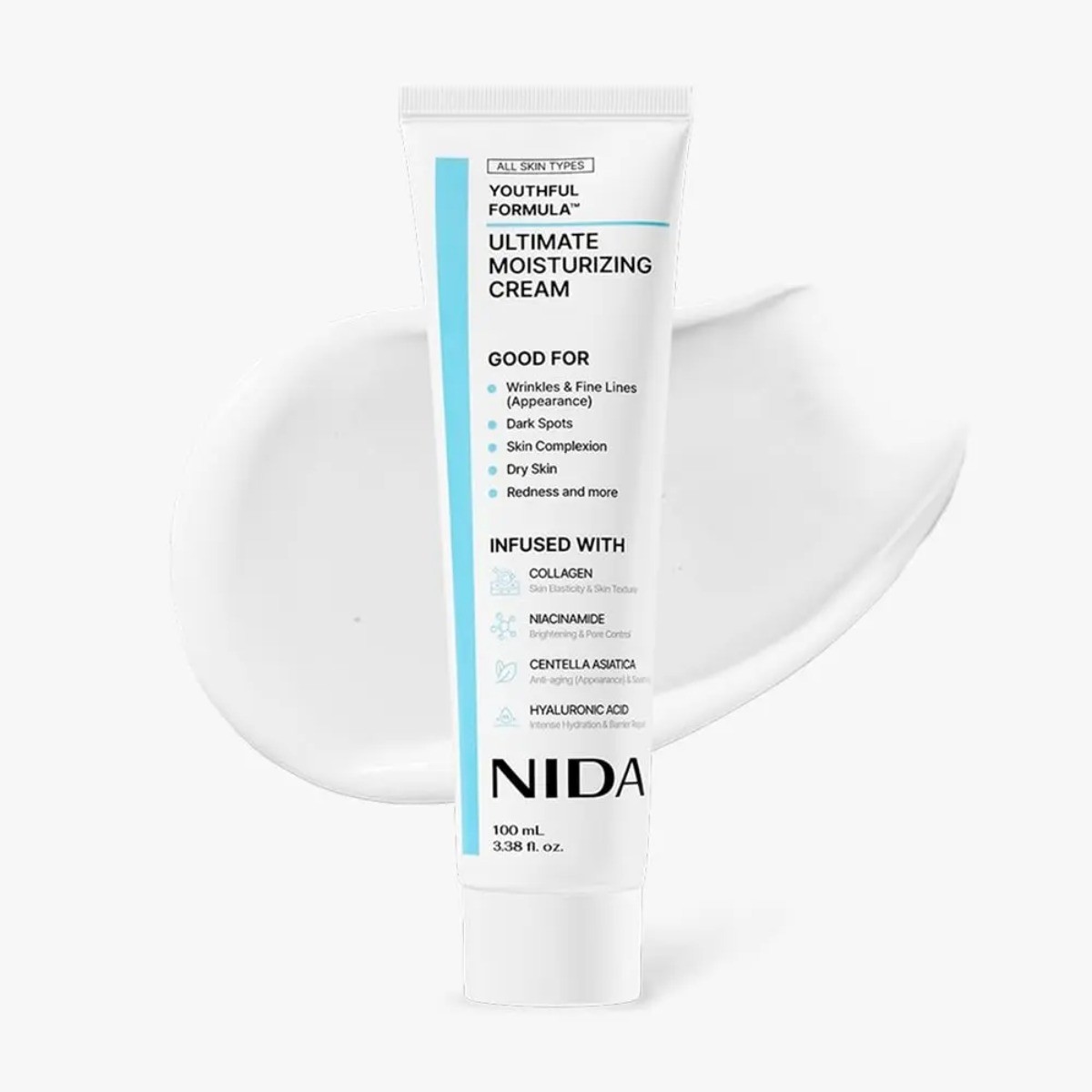 Daily NIDA Moisturizer 100mL|Collagen Niacinamide Centella Anti-Aging Hydration