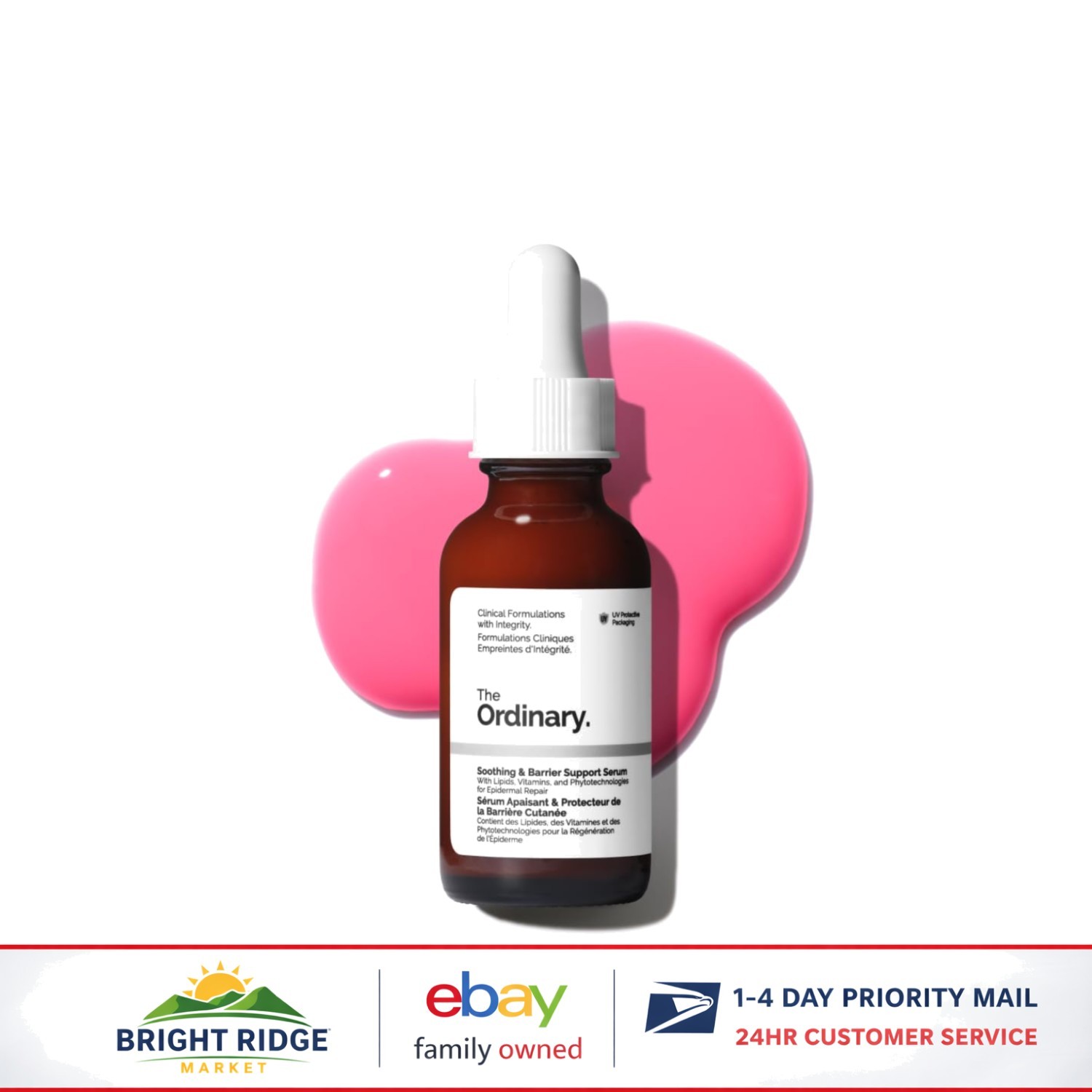 Barrier Support Serum for All Skin Types, Hydrating & Redness-Reducing Formula