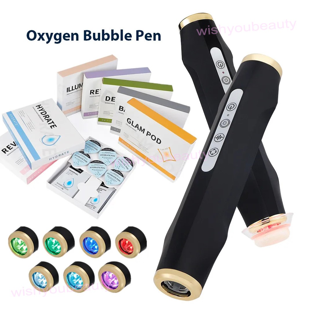 7 Colors CO2 Oxygen Bubble Machine Facial Skin Care Exfoliating Beauty Device