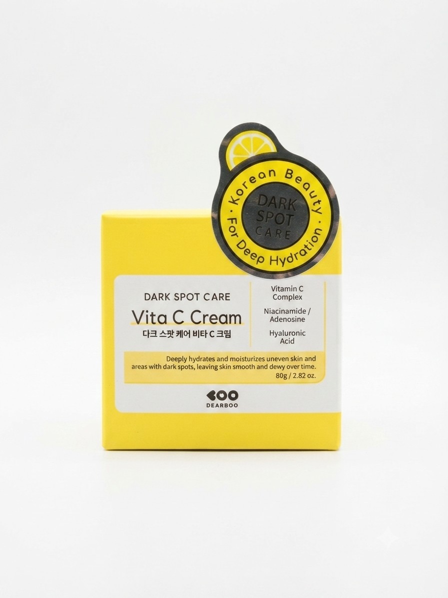 Korean Dearboo Dark Spot Care Vita C Cream 2.82oz K Beauty Exp.02/2028 Hydration